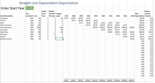 Fixed Asset Software Fixed Asset Software - free excel template